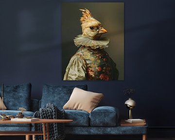 Chic Bird Portrait by But First Framing