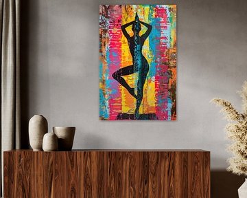 Painter in yoga pose by Frank Daske | Foto & Design