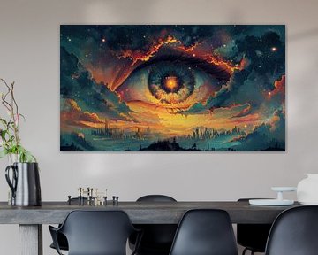 Das Auge der kosmischen Morgenröte von Eva Lee