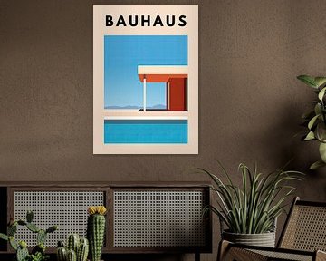 Bauhaus Poster Bauhaus Kunstdruk van Niklas Maximilian