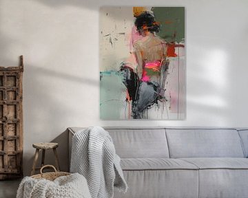 Figurative portrait, modern and abstract by Carla Van Iersel