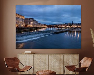 Blue hour in the historic city of Florence by Franca Gielen