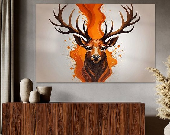 Example of the artwork in a room