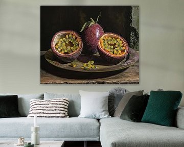 Peinture du fruit de la passion sur Blikvanger Schilderijen