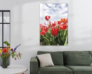 Tulpenveld 2.0 ART van Ingo Laue