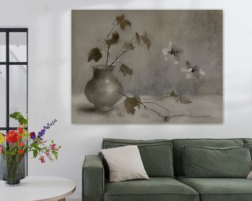 Stilleven met bloemen, Japandi stijl van Japandi Art Studio