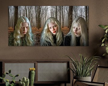 Sœurs triplées albinos sur Luc de Zeeuw