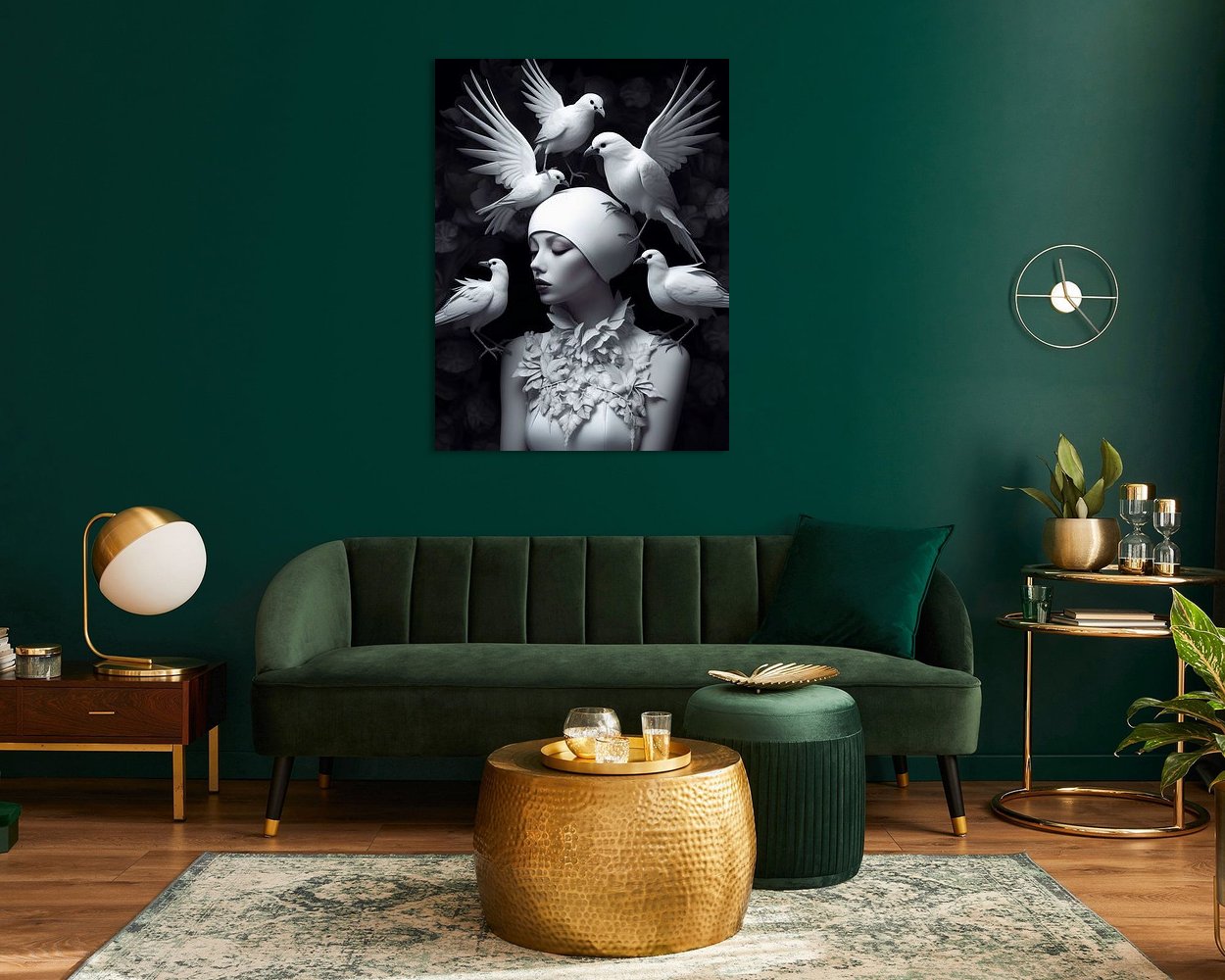 Example of the artwork in a room