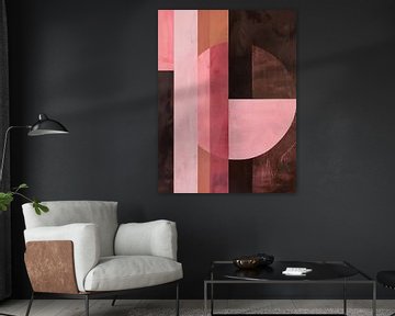 Pink and Brown Abstract by Gypsy Galleria