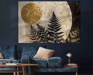 Ferns, the sun and the moon by Bianca ter Riet