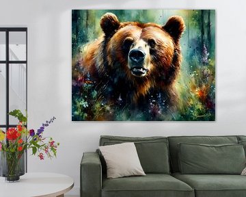 Wildlife in Watercolor - Bear 1 by Johanna's Art