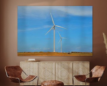 Wind turbines in Curaçao by Karel Frielink