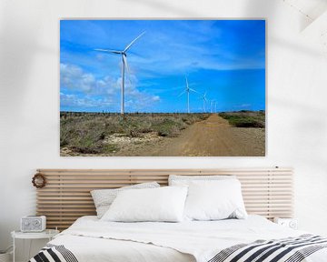 Windmolens in Curaçao van Karel Frielink