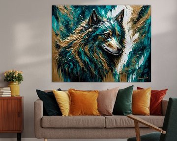 Abstract Wolf Art 1 by Johanna's Art