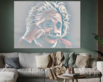 Albert Einstein by Hesti Azzafira