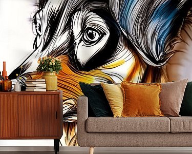 Example of the artwork in a room