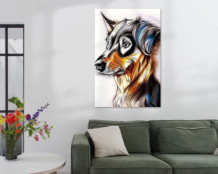 Example of the artwork in a room