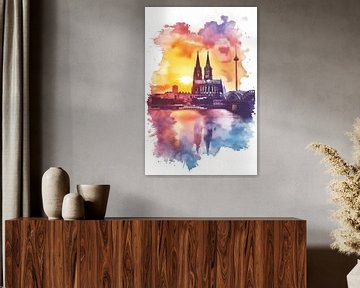 Cologne as if painted by ARTemberaubend