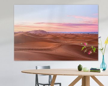 Morocco sunset desert - Erg Chebbi, merzouga photo print - travel photography Art Print van LotsofLiekePrints