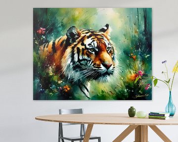 Wildtiere in Aquarell - Tiger 5 von Johanna's Art