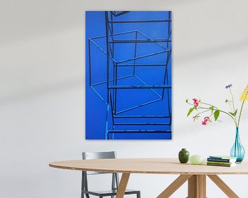 Blue Cubes van Ad van Geffen