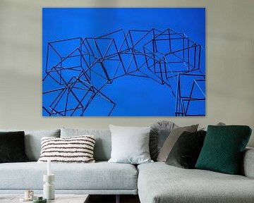 Blue Cubes van Ad van Geffen