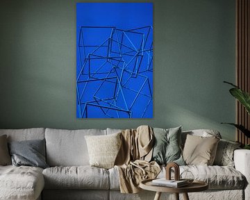 Blue Cubes van Ad van Geffen