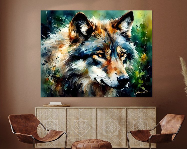 Example of the artwork in a room