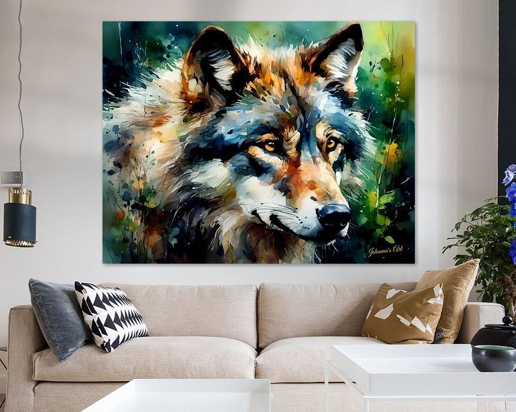 Example of the artwork in a room