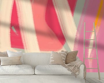Bunte moderne abstrakte Kunst in Neon- und Pastellfarben nein. 2