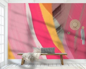 Bunte moderne abstrakte Kunst in Neon- und Pastellfarben nein. 4