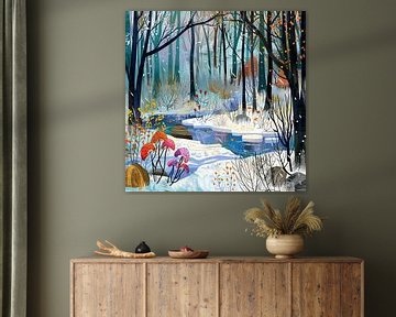 Ein Winterwald voller Farben. von Karina Brouwer