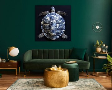 La tortue bleue de Delft sur Harmannus Sijbring