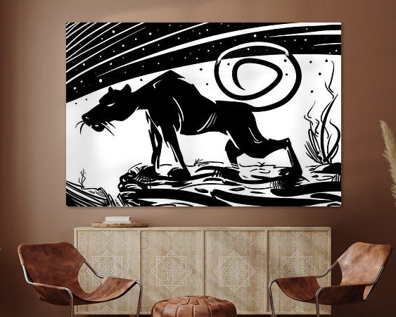 Example of the artwork in a room