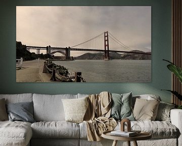 Golden Gate Bridge - San Francisco  van Josina Leenaerts