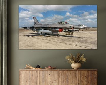 Two F-16's from the Oklahoma Air National Guard. by Jaap van den Berg