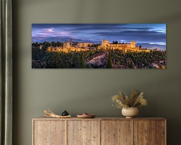 The Alhambra in Granada in the evening light