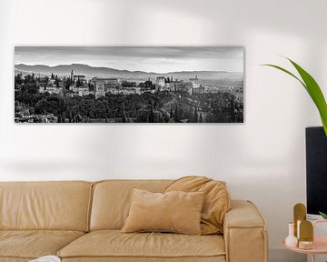 Alhambra Granada in schwarz-weiß von Manfred Voss, Schwarz-weiss Fotografie