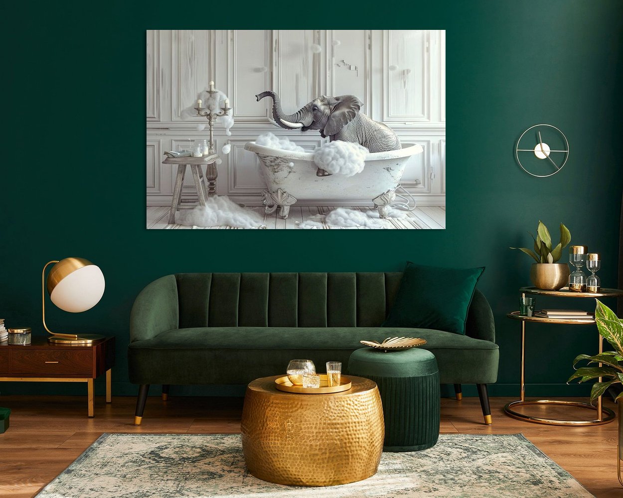 Example of the artwork in a room