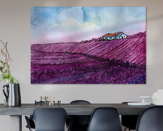 Example of the artwork in a room