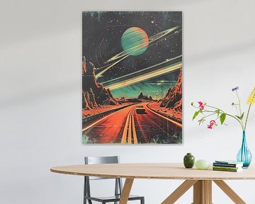 Saturn Highway vintage & retro by PixelPrestige