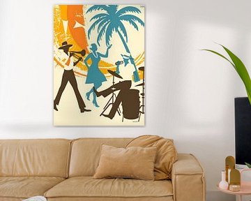 New Wave vintage & Retro-Poster von PixelPrestige