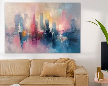 City Abstract | Skyline by ARTEO Paintings
