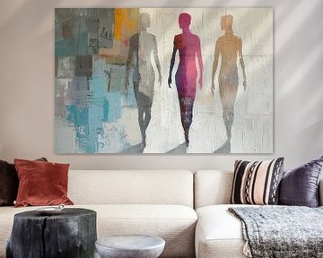 Abstract Mensfiguur van Kunst Kriebels