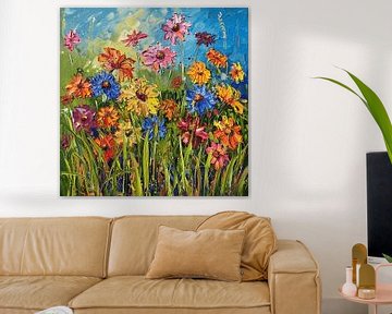 Une palette de couleurs de fleurs printanières sur Karina Brouwer