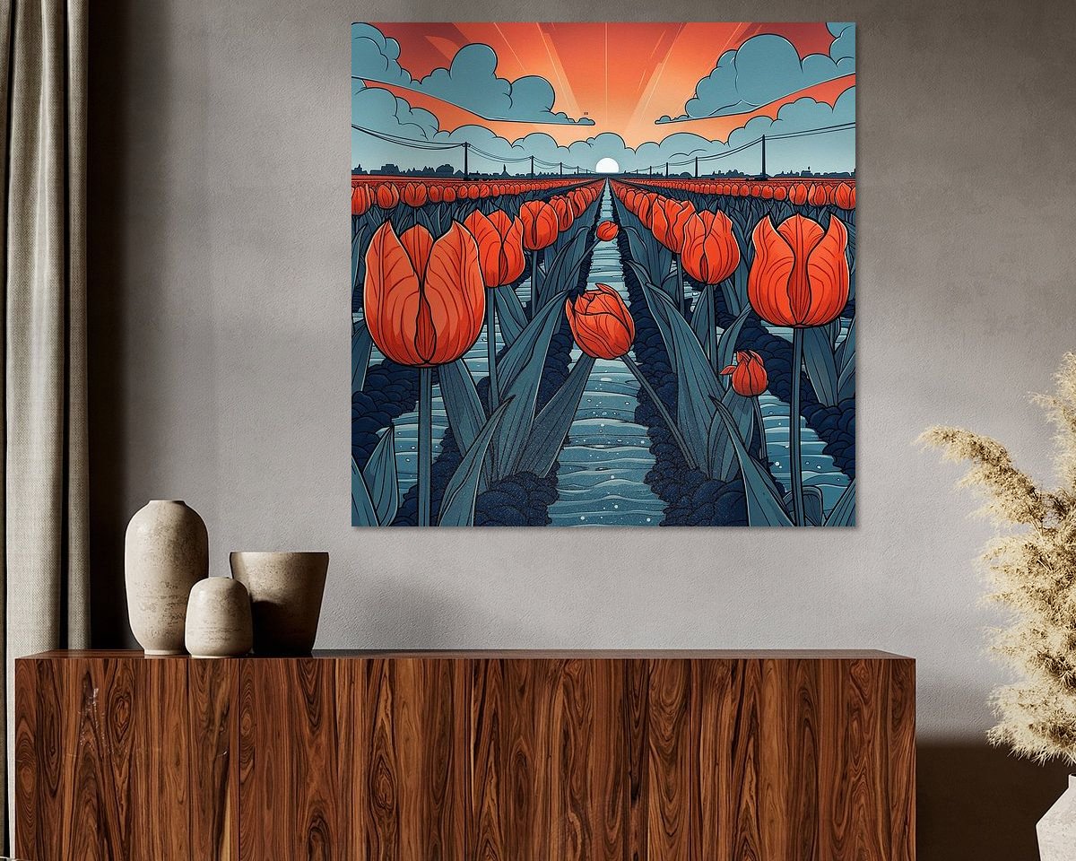 Example of the artwork in a room