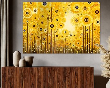 Field with Sunflowers, Gustav Klimt by Caroline Guerain