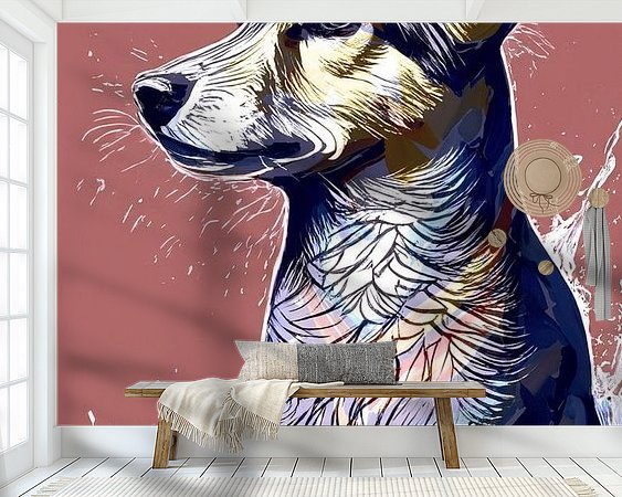 Example of the artwork in a room