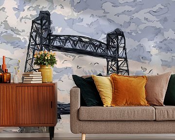 The Hef bridge in Rotterdam by Anton de Zeeuw