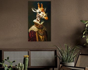 Die königliche Giraffe und ihr besonderer Gefährte von Gisela- Art for You